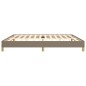 vidaXL Estructura de cama de tela gris taupe 200x200 cm vidaXL Estructura de cama de tela gris taupe 200x200 cm