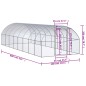 vidaXL Gallinero de exterior de acero galvanizado 3x8x2 m vidaXL Gallinero de exterior de acero galvanizado 3x8x2 m