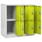 vidaXL Armarios taquilla 5 uds de acero gris y verde 90x45x92,5 cm vidaXL Armarios taquilla 5 uds de acero gris y verde 90x45x92,5 cm