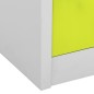 vidaXL Armarios taquilla 5 uds de acero gris y verde 90x45x92,5 cm vidaXL Armarios taquilla 5 uds de acero gris y verde 90x45x92,5 cm