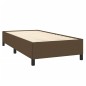 vidaXL Estructura de cama de tela marrón 90x200 cm