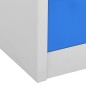 vidaXL Armarios taquilla 5 uds acero gris claro y azul 90x45x92,5 cm vidaXL Armarios taquilla 5 uds acero gris claro y azul 90x45x92,5 cm
