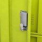 vidaXL Armarios taquilla 5 uds de acero gris y verde 90x45x92,5 cm
