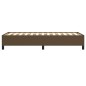 vidaXL Estructura de cama de tela marrón 90x200 cm
