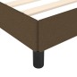 vidaXL Estructura de cama de tela marrón 90x200 cm