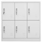 vidaXL Armarios taquilla 2 uds de acero gris claro 90x45x92,5 cm
