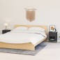vidaXL Mesitas de noche 2 uds acero y cristal antracita 40x30x54,5 cm vidaXL Mesitas de noche 2 uds acero y cristal antracita 40x30x54,5 cm