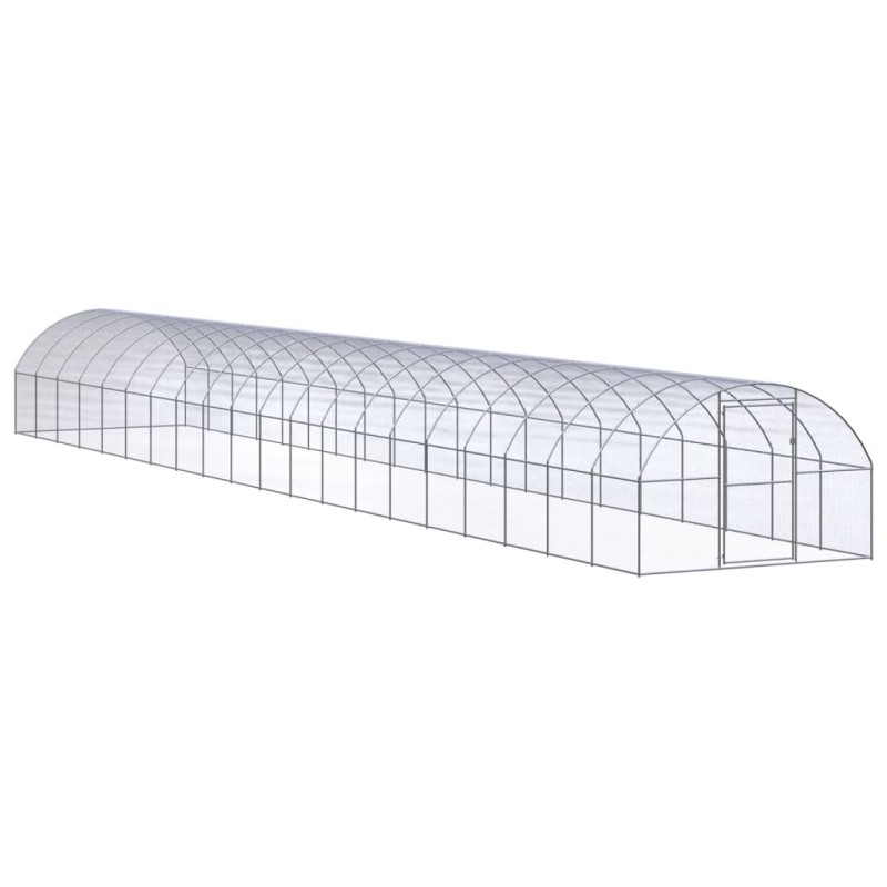 vidaXL Gallinero de exterior de acero galvanizado 3x20x2 m vidaXL Gallinero de exterior de acero galvanizado 3x20x2 m