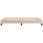 vidaXL Estructura de cama cuero sintético color capuchino 140x190 cm vidaXL Estructura de cama cuero sintético color capuchino 140x190 cm