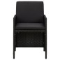 vidaXL Set de comedor de jardín 9 pzas y cojines ratán sintético negro vidaXL Set de comedor de jardín 9 pzas y cojines ratán sintético negro