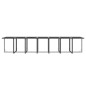 vidaXL Set de comedor jardín 19 pzas con cojines ratán sintético gris vidaXL Set de comedor jardín 19 pzas con cojines ratán sintético gris