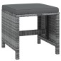 vidaXL Set de comedor jardín 21 pzas con cojines ratán sintético gris vidaXL Set de comedor jardín 21 pzas con cojines ratán sintético gris