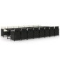 vidaXL Set de muebles jardín 17 pzas con cojines ratán sintético negro vidaXL Set de muebles jardín 17 pzas con cojines ratán sintético negro