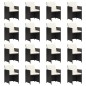 vidaXL Set de muebles jardín 17 pzas con cojines ratán sintético negro vidaXL Set de muebles jardín 17 pzas con cojines ratán sintético negro
