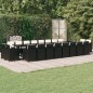 vidaXL Set de comedor jardín 21 pzas con cojines ratán sintético negro vidaXL Set de comedor jardín 21 pzas con cojines ratán sintético negro