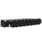 vidaXL Set de comedor jardín 21 pzas con cojines ratán sintético negro vidaXL Set de comedor jardín 21 pzas con cojines ratán sintético negro