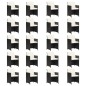 vidaXL Set de comedor jardín 21 pzas con cojines ratán sintético negro vidaXL Set de comedor jardín 21 pzas con cojines ratán sintético negro