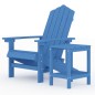 vidaXL Silla de jardín Adirondack con mesa HDPE azul aguamarina vidaXL Silla de jardín Adirondack con mesa HDPE azul aguamarina