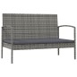 vidaXL Set de muebles de jardín 16 pzas y cojines ratán sintético gris vidaXL Set de muebles de jardín 16 pzas y cojines ratán sintético gris