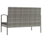 vidaXL Set de muebles de jardín 16 pzas y cojines ratán sintético gris vidaXL Set de muebles de jardín 16 pzas y cojines ratán sintético gris