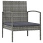 vidaXL Set de muebles de jardín 16 pzas y cojines ratán sintético gris vidaXL Set de muebles de jardín 16 pzas y cojines ratán sintético gris