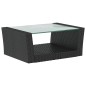 vidaXL Set muebles de jardín 16 piezas y cojines ratán sintético negro vidaXL Set muebles de jardín 16 piezas y cojines ratán sintético negro