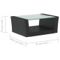 vidaXL Set muebles de jardín 16 piezas y cojines ratán sintético negro vidaXL Set muebles de jardín 16 piezas y cojines ratán sintético negro