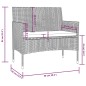 vidaXL Set muebles de jardín 16 piezas y cojines ratán sintético negro vidaXL Set muebles de jardín 16 piezas y cojines ratán sintético negro