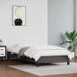 vidaXL Estructura de cama de cuero sintético gris 100x200 cm