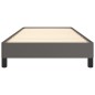 vidaXL Estructura de cama de cuero sintético gris 100x200 cm