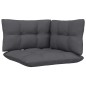 vidaXL Muebles de jardín 8 pzas con cojines antracita madera de pino vidaXL Muebles de jardín 8 pzas con cojines antracita madera de pino