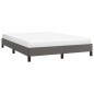 vidaXL Estructura de cama de cuero sintético gris 140x200 cm vidaXL Estructura de cama de cuero sintético gris 140x200 cm