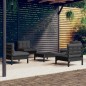 vidaXL Muebles de jardín 5 pzas con cojines antracita madera de pino vidaXL Muebles de jardín 5 pzas con cojines antracita madera de pino