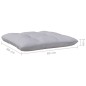 vidaXL Juego de muebles de jardín 5 pzas y cojines madera pino gris vidaXL Juego de muebles de jardín 5 pzas y cojines madera pino gris