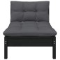 vidaXL Juego de muebles de jardín 5 pzas y cojines madera maciza pino vidaXL Juego de muebles de jardín 5 pzas y cojines madera maciza pino