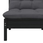 vidaXL Juego de muebles de jardín 5 pzas y cojines madera maciza pino vidaXL Juego de muebles de jardín 5 pzas y cojines madera maciza pino