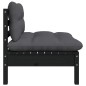 vidaXL Juego de muebles de jardín 5 pzas y cojines madera maciza pino vidaXL Juego de muebles de jardín 5 pzas y cojines madera maciza pino