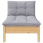 vidaXL Juego de muebles de jardín 5 pzas y cojines madera maciza pino vidaXL Juego de muebles de jardín 5 pzas y cojines madera maciza pino