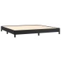 vidaXL Estructura de cama de cuero sintético negro 200x200 cm vidaXL Estructura de cama de cuero sintético negro 200x200 cm