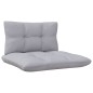 vidaXL Juego de muebles de jardín 9 pzas y cojines madera maciza pino