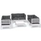 vidaXL Muebles de jardín 7 pzas con cojines madera maciza de pino vidaXL Muebles de jardín 7 pzas con cojines madera maciza de pino