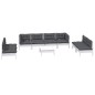 vidaXL Muebles de jardín 9 pzas con cojines madera maciza de pino vidaXL Muebles de jardín 9 pzas con cojines madera maciza de pino