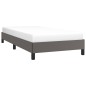 vidaXL Estructura de cama de cuero sintético gris 90x200 cm vidaXL Estructura de cama de cuero sintético gris 90x200 cm