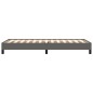 vidaXL Estructura de cama de cuero sintético gris 90x200 cm vidaXL Estructura de cama de cuero sintético gris 90x200 cm
