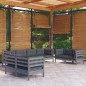 vidaXL Juego de muebles de jardín 8 pzas y cojines madera pino maciza vidaXL Juego de muebles de jardín 8 pzas y cojines madera pino maciza