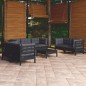 vidaXL Juego de muebles de jardín 8 pzas y cojines madera maciza pino vidaXL Juego de muebles de jardín 8 pzas y cojines madera maciza pino