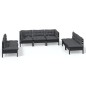 vidaXL Juego de muebles de jardín 7 pzas y cojines madera maciza pino vidaXL Juego de muebles de jardín 7 pzas y cojines madera maciza pino