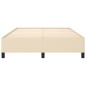 vidaXL Estructura de cama de tela color crema 140x190 cm vidaXL Estructura de cama de tela color crema 140x190 cm