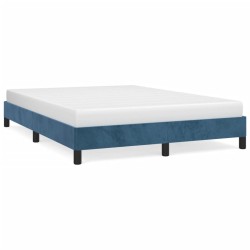 vidaXL Estructura de cama de terciopelo azul 140x190 cm