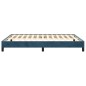 vidaXL Estructura de cama de terciopelo azul 140x190 cm vidaXL Estructura de cama de terciopelo azul 140x190 cm